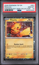 2026 Pokemon Temporal Forces Pokemon Day 2026 Collection Pikachu 10 PSA #051