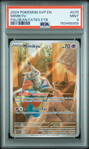 2024 Pokemon Svp En-Sv Black Star Promo Paldean Fates Etb Mimikyu 9 PSA #075