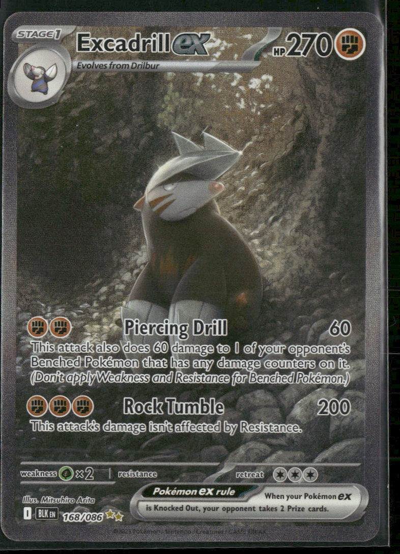 SV: Black Bolt Excadrill ex #168/086