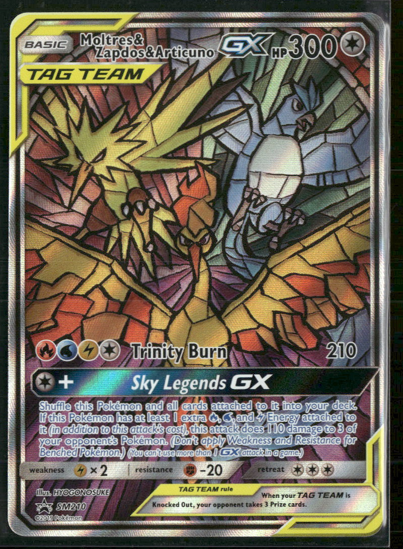 SM Promos Moltres & Zapdos & Articuno GX #SM210
