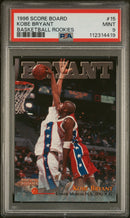 1996 Score Board Basketball Rookies Basketball Rookies Kobe Bryant 9 PSA #15