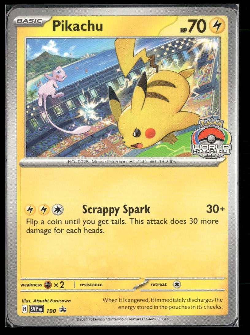 SV: Scarlet & Violet Promo Cards Pikachu #190