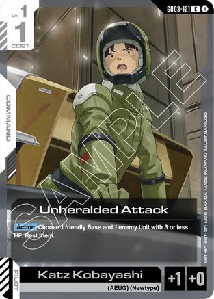 Unheralded Attack (GD03-121) - Steel Requiem