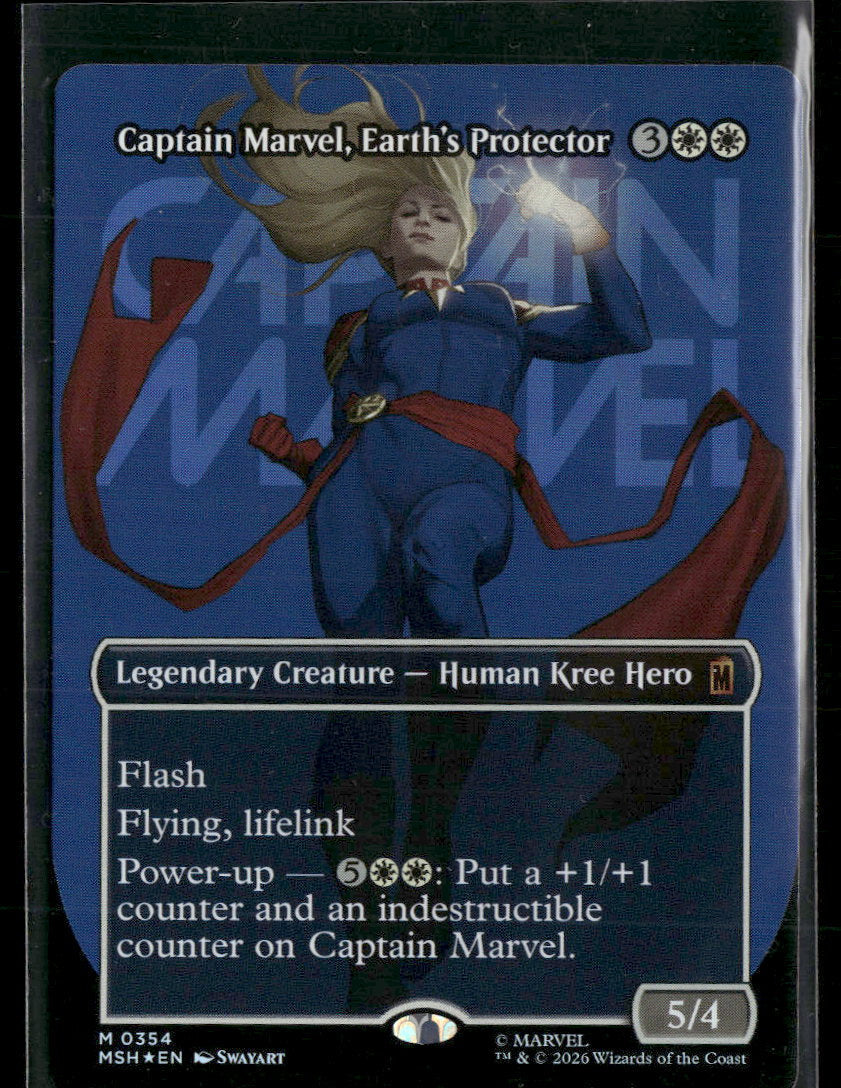 Marvel Super Heroes Captain Marvel, Earth's Protector (Borderless) (0354) #354