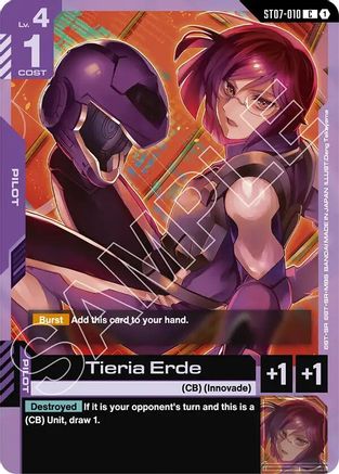 Tieria Erde (ST07-010) - Starter Deck 07 Celestial Drive