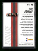2014-15 Panini Threads Signage Clyde Drexler #/49 Auto #43
