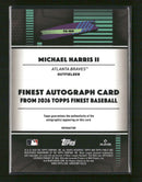 2023 Finest Finest Autographs Michael Harris II Auto #FA-MH