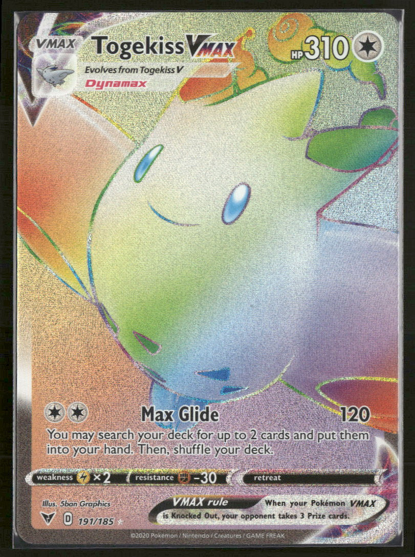 SWSH04: Vivid Voltage Togekiss VMAX (Secret) #191/185