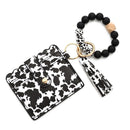 Silicone Beads Bracelet Key Chain Leopard Print