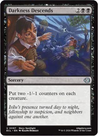 Darkness Descends (ECL-097) - Lorwyn Eclipsed Foil