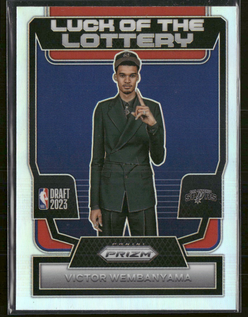 2023-24 Panini Prizm Luck of the Lottery Prizms Silver Victor Wembanyama #7