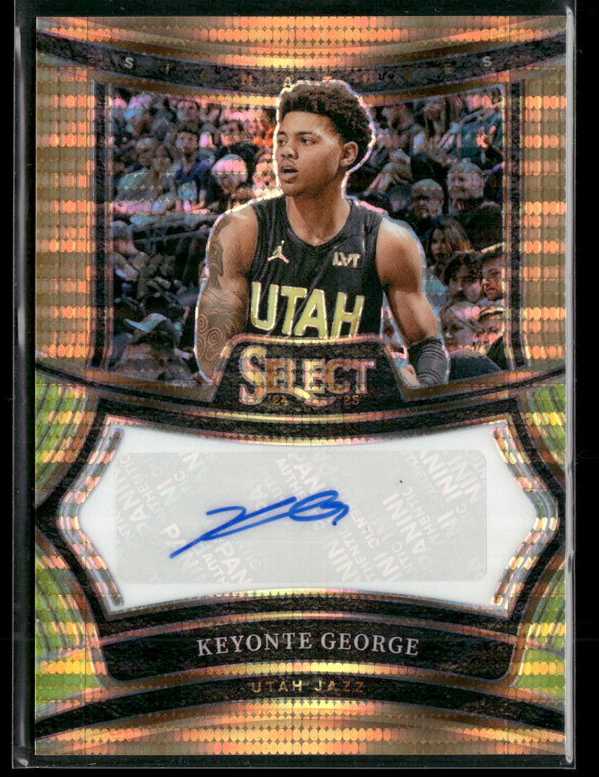 2024-25 Panini AU Neon Orange Pulsar Prizms Keyonte George #/30 Auto #SIG-KEY