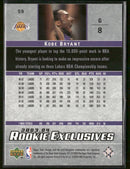 2003-04 Upper Deck Rookie Exclusives Kobe Bryant #59