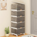 3/4/5/6-Cube Stackable Storage Bins with Detachable Wheels