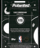 2025-26 Topps Chrome Patented Cade Cunningham #PD-12