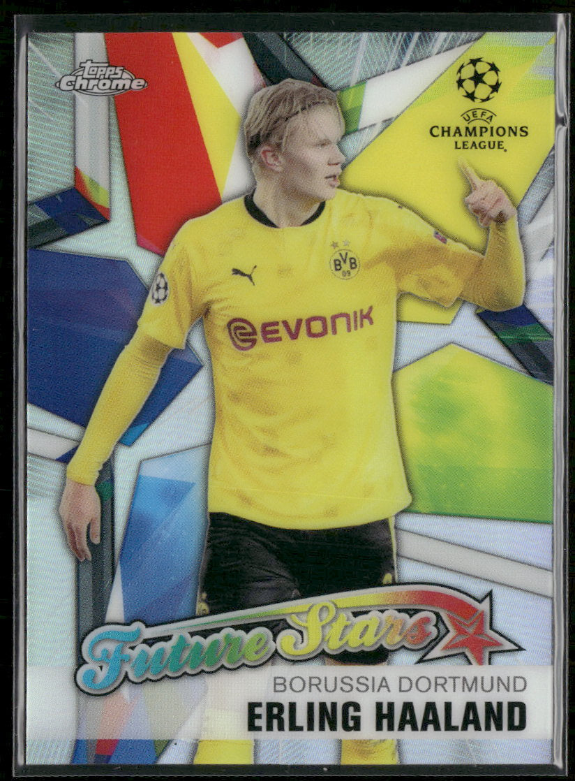 2020-21 Topps Chrome UEFA Champions League Future Stars Erling Haaland #FS-EH
