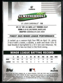 2026 Finest Mini-Diamond Refractors JJ Wetherholt Rookie #15