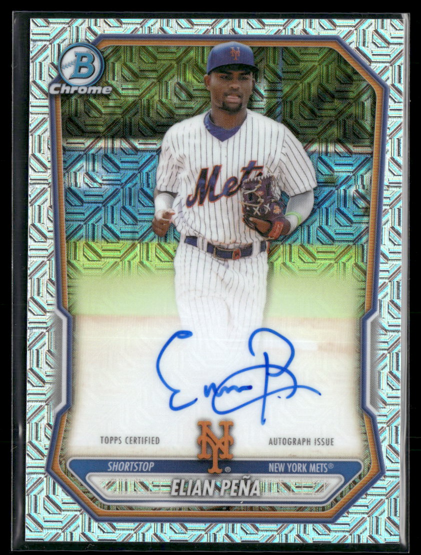 2026 Bowman Chrome Autographs Mojo Refractors Elian Peña Auto #BMA-EP
