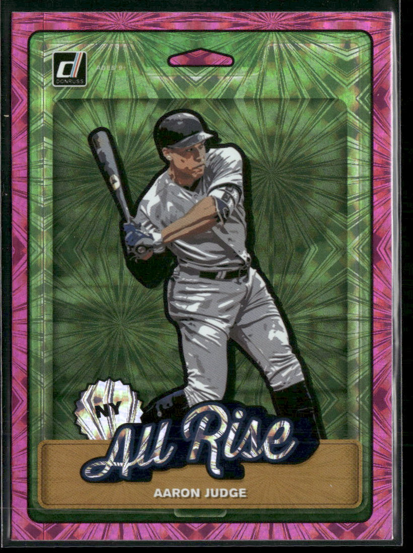 2019 Donruss Nicknames Pink Fireworks Aaron Judge #N1