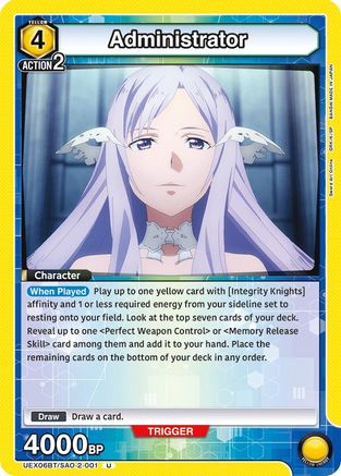 Administrator (UEX06BT/SAO-2-001) - UEX06BT Sword Art Online Vol2