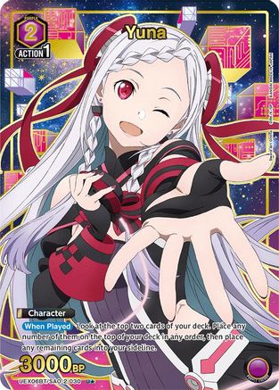 Yuna (030) (U*) (UEX06BT/SAO-2-030) - UEX06BT Sword Art Online Vol2 Foil