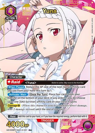 Yuna (031) (R*) (UEX06BT/SAO-2-031) - UEX06BT Sword Art Online Vol2 Foil