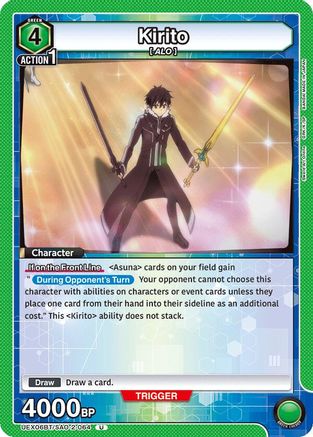 Kirito (064) (UEX06BT/SAO-2-064) - UEX06BT Sword Art Online Vol2