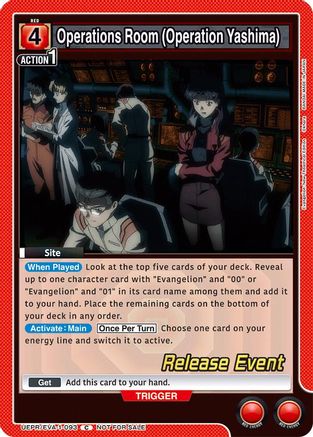 Operations Room (Operation Yashima) (UEPR/EVA-1-093) - UE15BT Evangelion New Theatrical Edition Release Event Cards
