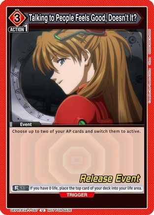Talking to People Feels Good, Doesn't It? (UEPR/EVA-1-097) - UE15BT Evangelion New Theatrical Edition Release Event Cards