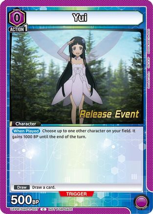 Yui (027) (UEPR/SAO-2-027) - UEX06BT Sword Art Online Vol2 Release Event Cards