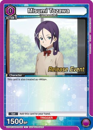 Misumi Tozawa (UEPR/SAO-2-051) - UEX06BT Sword Art Online Vol2 Release Event Cards