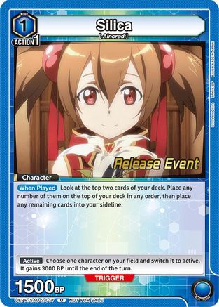 Silica (017) (UEPR/SAO-2-017) - UEX06BT Sword Art Online Vol2 Release Event Cards