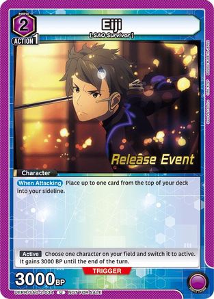 Eiji (UEPR/SAO-2-034) - UEX06BT Sword Art Online Vol2 Release Event Cards