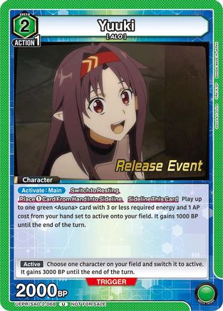 Yuuki (068) (UEPR/SAO-2-068) - UEX06BT Sword Art Online Vol2 Release Event Cards