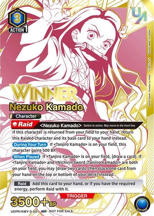 Nezuko Kamado (021) (Winner) (UEPR/KMY-3-021) - Union Arena Promotion Cards Foil
