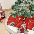 Linen Christmas Tree Skirt Bottom Decoration Supplies