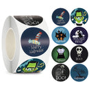 500 Rolls Happy Halloween Children's Toy Animals Thanks Decoration Sticker Label