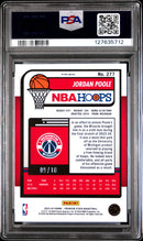 2023 Panini Hoops Premium Stock Gold Ice Prizm Jordan Poole 10 PSA #277