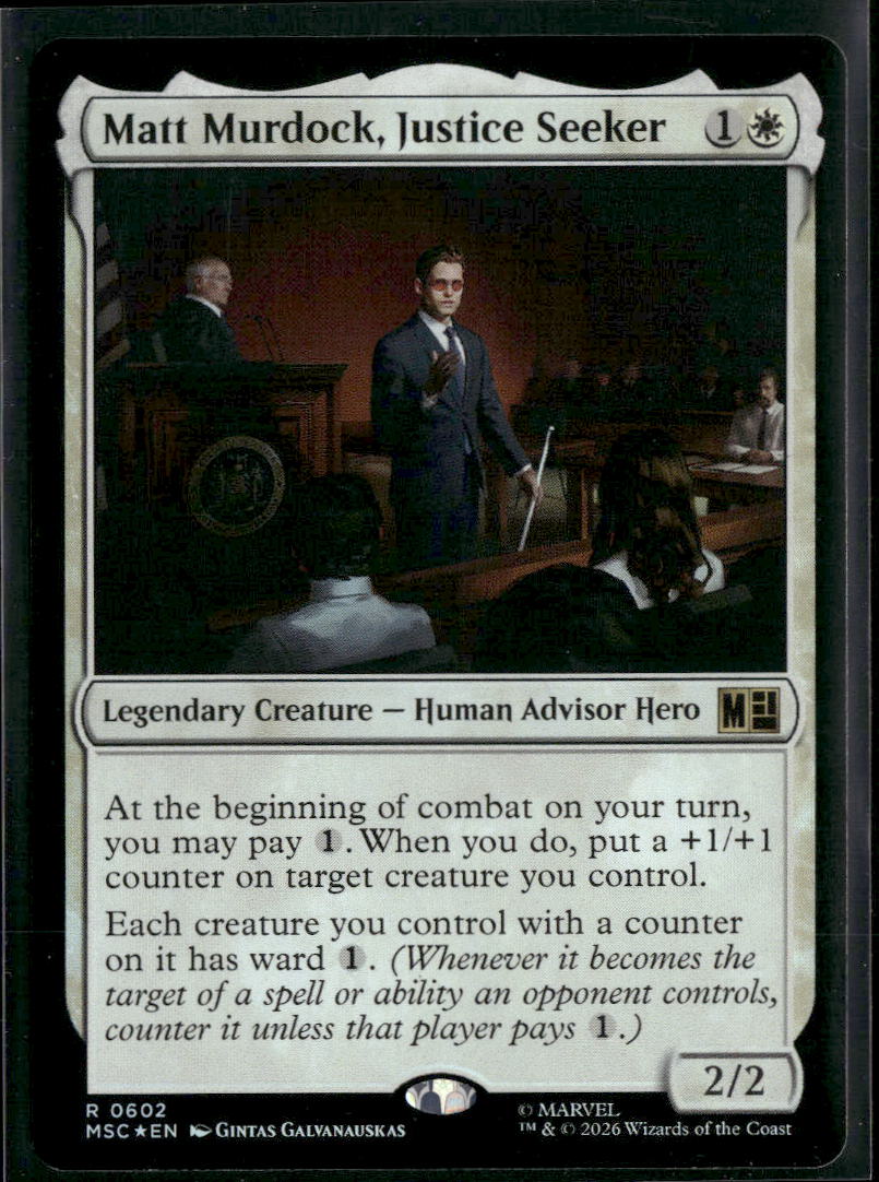 Commander: Marvel Super Heroes Matt Murdock, Justice Seeker Foil #602