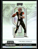 2020 Panini Playoff Behind the Numbers Silver Joe Burrow #BTN-24