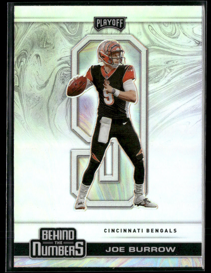 2020 Panini Playoff Behind the Numbers Silver Joe Burrow #BTN-24