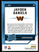 2024 Donruss Optic Rated Rookies Preview Pink Jayden Daniels Rookie #389