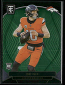 2024 Panini Totally Certified Mirror Neon Green Bo Nix Rookie #/99 #105