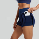 Fake Two-piece Sports Shorts