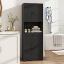 67.5 Inch Tall Modern Freestanding Floor Storage Cabinet with 4 Doors and 1 Drawer