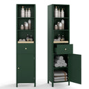 67 Inch Tall Bathroom Cabinet Narrow Floor Cabinet with Fluted Door