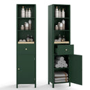67 Inch Tall Bathroom Cabinet Narrow Floor Cabinet with Fluted Door