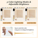 67 Inches Tall Vanity Set with Mirror Makeup Dressing Table with Charging Station-White