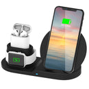 Wireless Charger 10W Fast Charging Station For iPhone Apple iWatch Series 5/4/3/2/1 AirPods Fit For iPhone 11/11Pro/XS/XR/MAX/X/8 Plus/8 Samsung Galax