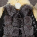 Faux Fur Coat Coat Slim Leather Jacket Women's Clothing